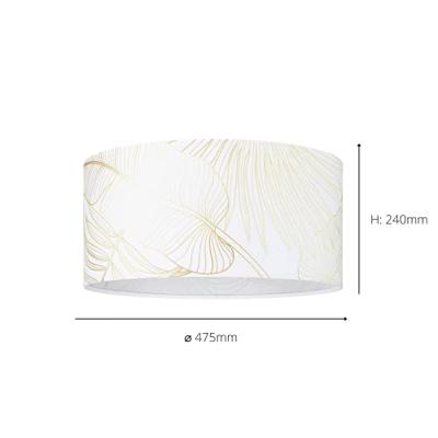 EGLO Bucamaranga Plafondlamp - E27 - Ø 47,5 cm - Wit|Goud