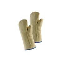 Hittebeschermingshandschoen wanten met isolatie één maat naturel aramideweefsel - thumbnail