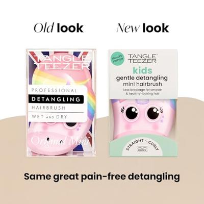 Tangle Teezer original mini kids pink rainbow unicorn - thumbnail