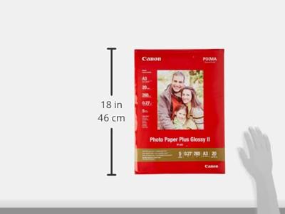 Canon PP-201 A 3 20 vel 265 g Photo Paper Plus Glossy II