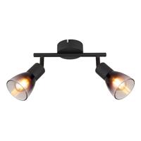 Globo Zwarte plafondlampSatella 2-lichts - 54312-2 - thumbnail