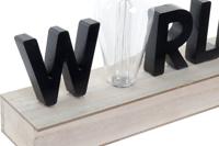 Verlichte decoratie DKD Home Decor World Zwart Metaal Hout MDF 30 x 40 cm 34 x 8 x 16 cm - thumbnail