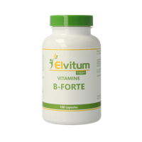 Elvitum Vitamine B-forte gistvrij 180 Vegetarische capsules - thumbnail