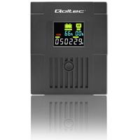 Qoltec 53770 UPS Line-interactive 1,5 kVA 900 W 2 AC-uitgang(en) - thumbnail