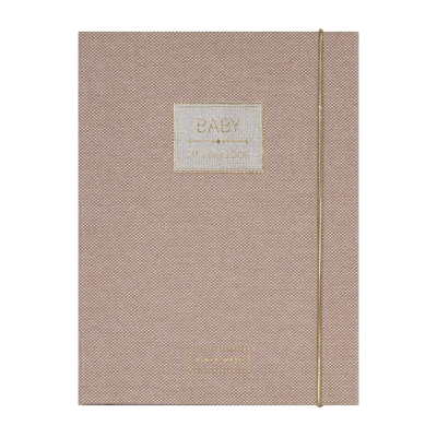 Pimpelmees Baby's 1st Jaar Boek Mono Luxe Warm Nude Pimpelmees Baby's 1st Jaar Boek Mono Luxe Warm Nude
