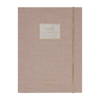 Pimpelmees Baby's 1st Jaar Boek Mono Luxe Warm Nude - thumbnail