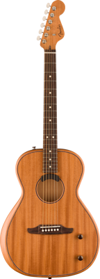 Fender Highway Series Parlor RW All-Mahogany elektrisch-akoestische westerngitaar met deluxe gigbag
