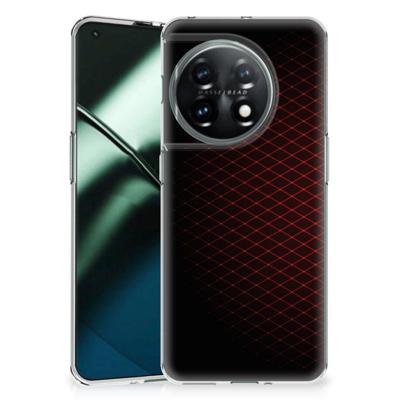 OnePlus 11 | TPU bumper | Geruit Rood