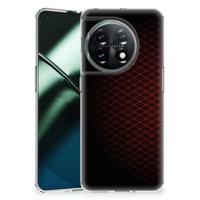 OnePlus 11 | TPU bumper | Geruit Rood - thumbnail