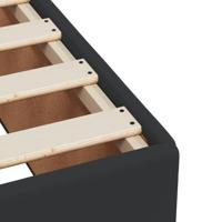 Bedframe kunstleer zwart 90x190 cm - thumbnail