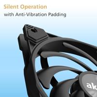 Akasa Alucia XS12 Computer behuizing Koelplaat/radiatoren Zwart 1 stuk(s) - thumbnail