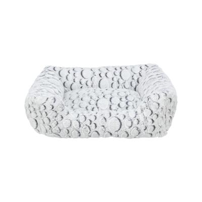 Trixie hondenmand mila hoekig pluche wit / grijs 100x70 cm