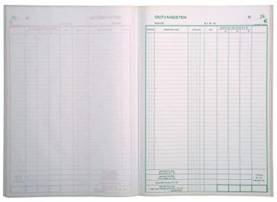 Kasboek Exacompta Manifold ontvangsten dupli 50vel NL | 5 stuks Kasboek Exacompta Manifold ontvangsten dupli 50vel NL | 5 stuks