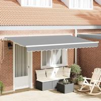 VidaXL Zijde frame wit 4 x 2 m metaal - thumbnail