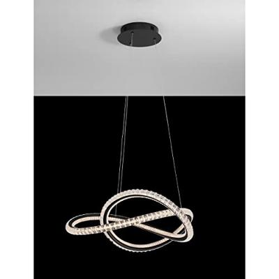 Lyora Design hanglampGinevra zwart Ø 58cm - 9748160 - thumbnail