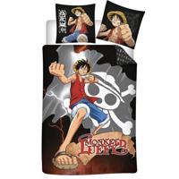 One Piece - Monkey D. Luffy 1 Persoons Dekbedovertrek (140cm x 200cm) - thumbnail