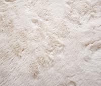 Tapeso Ovaal hoogpolig vloerkleed - Comfy plus - wit - 150x240 cm - thumbnail