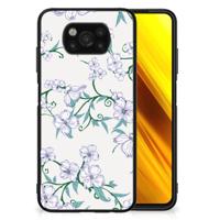 Xiaomi Poco X3 | X3 Pro Uniek Bloemen Hoesje Blossom White - thumbnail