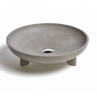 Opzet Wastafel Urbi et Orbi Caldera Beton 43.5x12 cm Bruin Beige - thumbnail