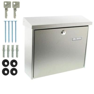 Burg Wächter 8140 AMRUM 3867 NI Brievenbus RVS Zilver Sleutelslot