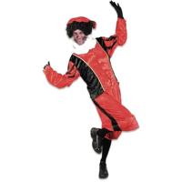 Pietenpak Volwassenen rood/zwart maat L - thumbnail
