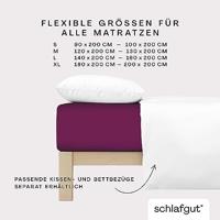 Schlafgut Schlafgut Soft Contact Jersey Flanel Hoeslaken L - 140x200 - 160x200 542 Purple Deep - thumbnail