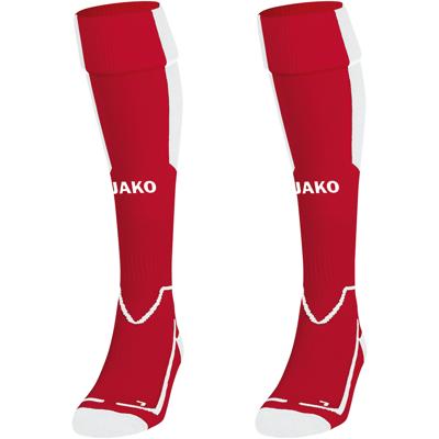 JAKO 3866 Kousen Lazio - Chilirood/Wit - 5 (43-46)