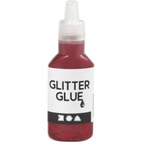 Creativ Company Glitterlijm rood, 25 ml - thumbnail