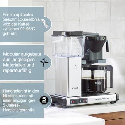 Moccamaster KBG SELECT Koffiefilter apparaat Grijs