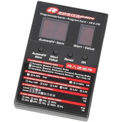 Robitronic Razer ten & eight Programmeerbox Geschikt voor: Robitronic Razer ten & eight Robitronic Razer ten & eight Programmeerbox Geschikt voor: Robitronic Razer ten & eight