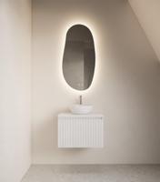 Spiegel Gliss Maya 50x100 cm Verticaal Met LED-verlichting En Spiegelverwarming - thumbnail