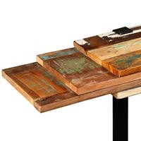 Wandtafel verstelbaar massief gerecycled hout - thumbnail