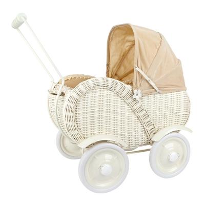 Klassieke Rieten Poppenwagen Caroline