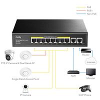 Cudy GS1010PE netwerk-switch Gigabit Ethernet (10/100/1000) Power over Ethernet (PoE) Zwart - thumbnail