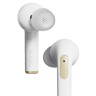 Sudio N2 Pro True Wireless Bluetooth In-ear oordopjes met ANC - Multipoint Connection, IPX4 waterbestendig, USB-C en draadloos opladen, microfoon, 30 uur speeltijd met oplaadcase (wit)
