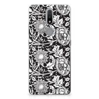Nokia 2.4 | TPU Case | Black Flowers - thumbnail