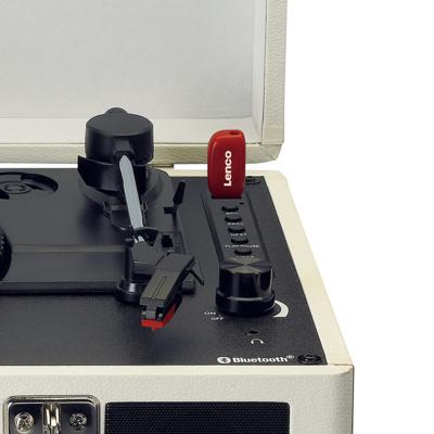 Bluetooth® platenspeler met ingebouwde luidsprekers Cream