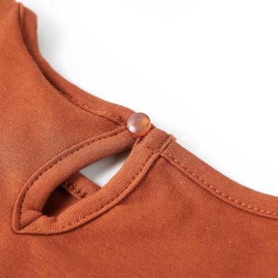 VidaXL Kindershirt met lange mouwen 140 cognackleurig