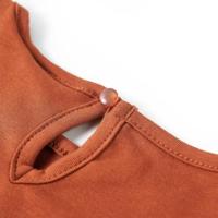Kindershirt met lange mouwen dierenprint 116 cognackleurig - thumbnail