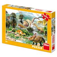 DinoToys Dino puzzel - molletje en zijn vriendjes - 4 x 12 stukjes - thumbnail