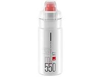 ELITE bidon "jet plus" bottle jet plus 550ml clear/red with cap - thumbnail