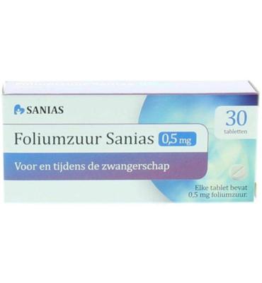 Foliumzuur 0.5mg 30 Tabletten