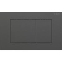 Geberit Drukplaat Sigma 40, 2-toets Square RVS Zwart Chroom - thumbnail