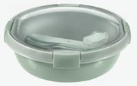 Curver smart to go eco lunchbox rond 1 liter + bestekset - thumbnail