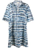 Barena oversized abstract print shirt dress - Blue - thumbnail