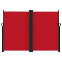 Windscherm uittrekbaar 180x1200 cm rood - thumbnail