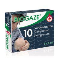 Verbandgazen/Kompressen 5 x 5cm 10 Stuks - thumbnail