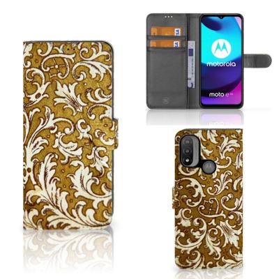 Wallet Case Motorola Moto E20 | E30 | E40 Barok Goud Wallet Case Motorola Moto E20 | E30 | E40 Barok Goud