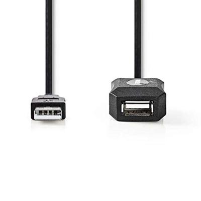 Nedis CCGP60EXTBK200 USB-kabel 20 m USB 2.0 USB A Zwart