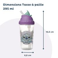 Rietjesbeker - THERMOBABY - 295 ml - Lekvrij - Lilo & Stitch - thumbnail